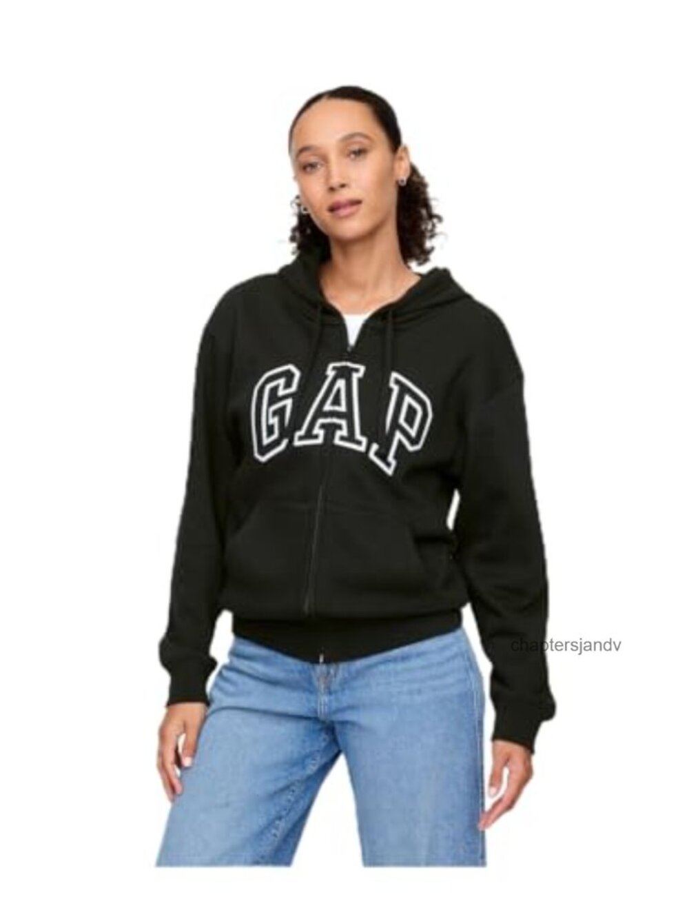Logo Hoodie Full Zip Sweatshirt Fleece Hooded Long Sleeve